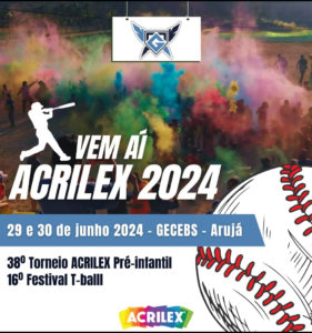 Prepare-se para o Torneio Acrilex de Beisebol Infantil!