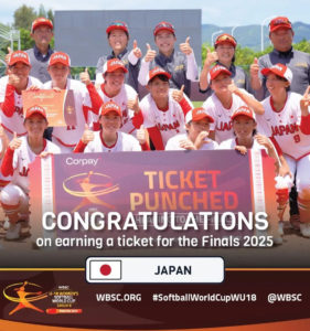 Grupo B da WBSC Women’s u-18 softball WorldCup terminou na China.